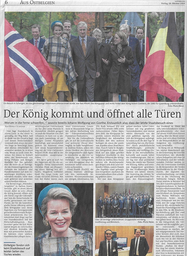 Der König kommt und öffnet alle Türen